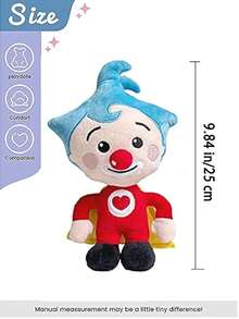 魔術師小丑毛絨玩具，可愛毛絨公仔，柔軟長毛絨，填充 Pp，生日禮物，適合 14 歲及以上青少年，書桌、沙發、節日裝飾枕頭