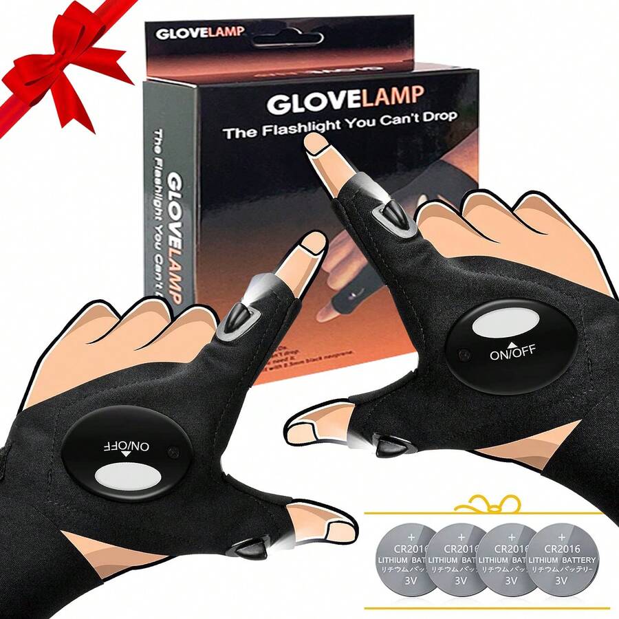 YXXLUYH LED手電筒手套禮物適合男士女性,長筒襪適合男士,生日禮物適用於丈夫男朋友兄弟爺爺爸爸一切