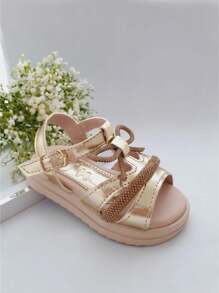 Kids Flat Sandals - Vàng - Xem 3