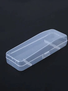 1pc/2pcs Portable Manual Thickened Razor Storage Box, Disposable Shaver Case For Travel - Clear - View 5
