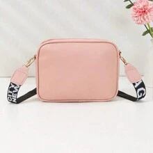 1pc粉色斜挎包,粉色单肩包,粉色手提包,小款式菱格纹女士包,甜美装饰女士单肩包,简约时尚魅力斜挎包,柔软舒适PU防刮耐磨面料,新颖吸睛减龄手提包,优雅条纹,时尚新颖日常多场景使用小方包,零钱收纳手机包,口红香水收纳,经典百搭相机包,多种配色可选,