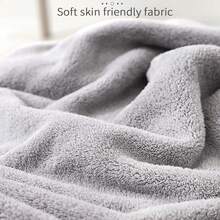 1件白熊兜帽披肩浴袍,適用於嬰幼兒,柔軟珊瑚絨吸水無掉毛 - 白色 - 查看 8