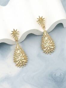 1對歐美風格合金時尚創意垂墜耳環女裝,日常生活和假期珠寶