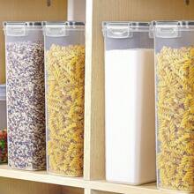 THELIFE 3/6 Pezzi Grandi Contenitori Per Alimenti Con Coperchio, Capacità Ermetica Da 2,4 L/81oz Per Farina, Zucchero, Forniture Per La Cottura E Conservazione Di Cibo Secco, Barattoli In Plastica Privi Di Bpa Per L'organizzazione Della Dispensa Della Cucina, Accessori Per La Cucina