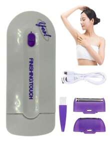 Depiladora, indolora con Sensor de Afeitar, y Luz Recargable (10 Piezas) - Verde - Ver 6