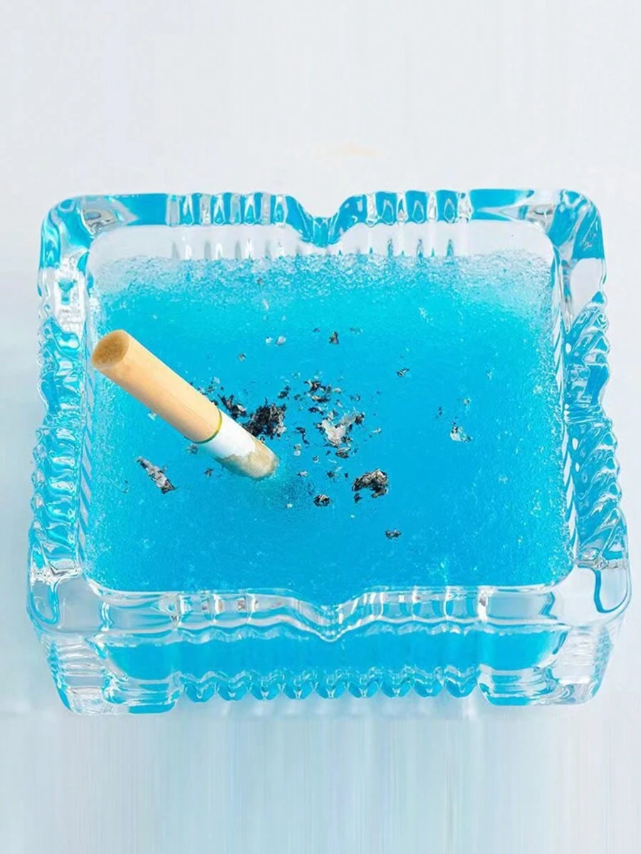 10入組藍色煙蒂滅火沙,空氣淨化無異味,一次性煙灰缸清潔沙 - 藍色 - 查看 1