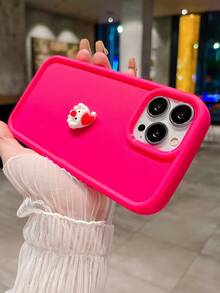 1 Miếng Đơn giản Chống rơi Hoạt hình Giáng sinh Phong cách mới Mờ Chất lỏng Túi hơi Ốp lưng & bao da điện thoại Đối với Apple iPhone - Hồng - Xem 2