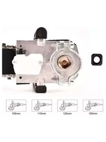 Motosierra Esmeriladora Amoladora Adaptador Angular Sierra. Vmingo - Negro - Ver 6