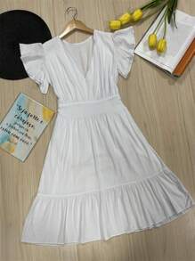 Women Dresses - 白色 - 查看 1