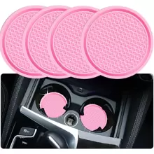 ZukMi 4pcs/set Pink Car Cup Holder Coasters - Pink - View 1