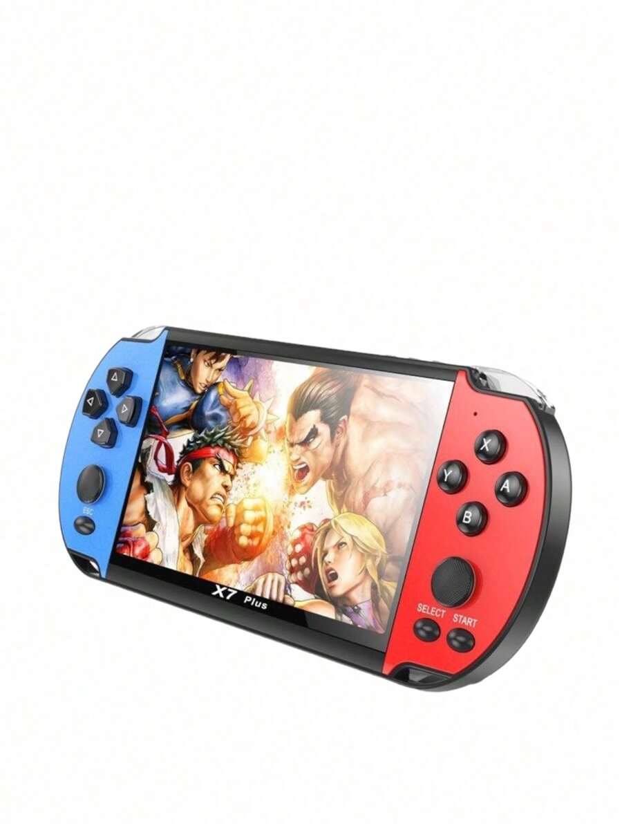 Consola de video juegos portatil con + de 10,000 juegos color azul con rojo consola Retro para niños recargable - Azul - Ver 1