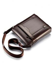 1 件单肩包/斜挎包/腰包/手提包/胸包，PU 防水耐磨材质，多个口袋和隔层，容量大，可调节便携肩带秋季吊带包冬季棕色包返校情人节礼物复古度假礼物包包斜挎包春季复古包学校用品钱包吊带包迷你包学生小包侧包钱包必需品商务小包复古包男士斜挎包