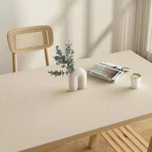 1個30x50cm米色pu皮桌墊 - 米色 - 查看 2