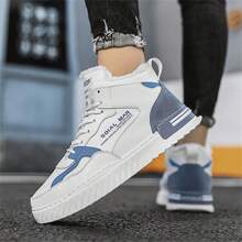 Chaussures D'hiver Pour Hommes Montantes Blanches Sneakers Chaussures De Sport En Plein Air Épaisseur Gardez La Chaleur Chaussures Décontractées