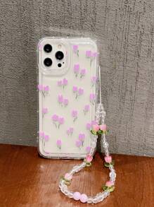 一款帶掛繩的氣囊氣壓帝皇蘭防摔手機殼，適用於 iPhone 15 Pro Max