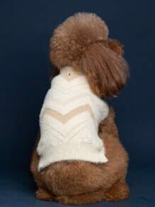 UFBemo 1 Miếng Thú cưng Mùa Thu /đông Ấm áp Áo len Với Vàng Mẫu sọc , Mềm mại Chất vải Chất liệu Thích hợp Đối với Mèo Và Chó - Nhiều màu - Xem 6