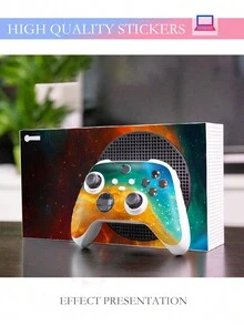 1set Printed Gaming Console Skin Sticker For Xbox Series S (4pcs/set) - Multicolor - View 4