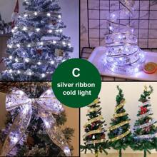 1pc 16.4ft Christmas Led Ribbon String Lights, Starlight Satin Lights, Home Decor, Tree Decorationschristmas Decor Christmas Gift Thanksgiving Christmas Tree Decor Ornaments Christmas Light Bedroom Decor Home Decor Party Decor Holiday Festival Room Decor - Multicolor - View 9