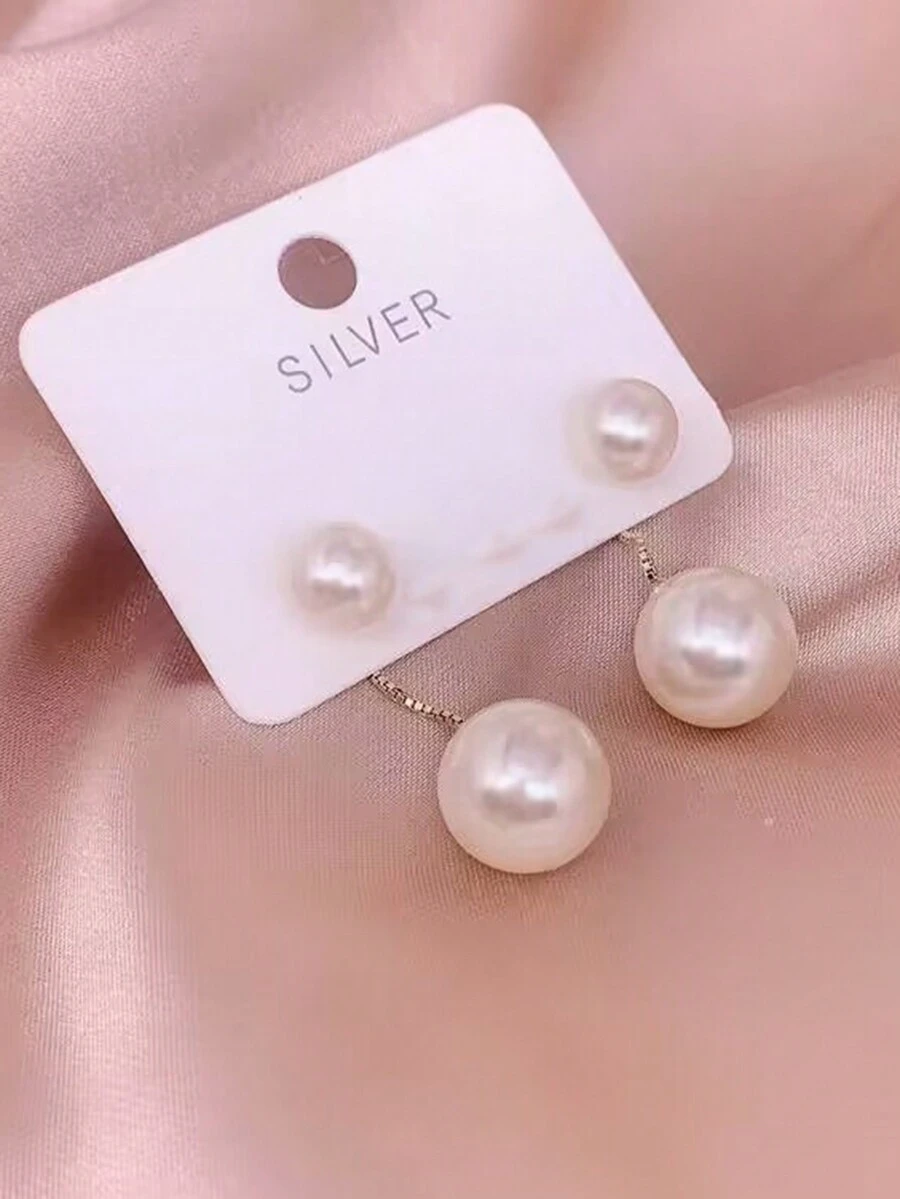 1pair New Arrival Pearl Earrings - New trendy pearls - View 1