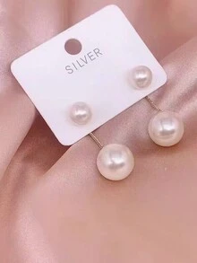 1pair New Arrival Pearl Earrings - New trendy pearls - View 2