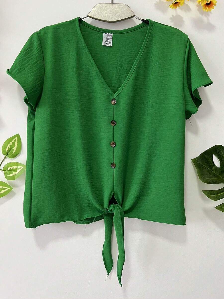 Women Tops - Green - View 1