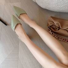 Women's Green Sandals, Ladies' Spring Slippers - Green - View 4