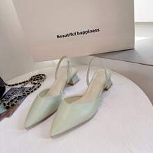 Women's Green Sandals, Ladies' Spring Slippers - Green - View 2