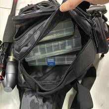 1pc New Design Grey Lure Bag, Multifunctional Shoulder Fishing Bag With Waterproof And Storage Function. Suitable For Outdoor Activities - Dark Grey - View 11