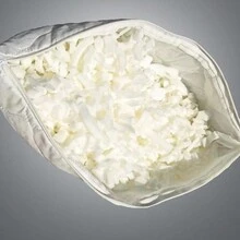 1個記憶海綿枕頭,配有聚酯纖維布套和可調節高度,適用於臥室家居使用 - 白色 - 查看 5