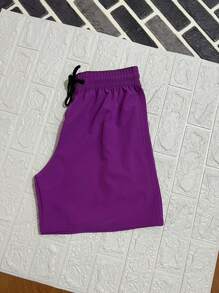 Men Shorts - Purple - View 4