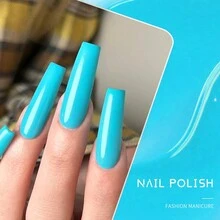 XEIJAYI 1pc Long-Lasting Blue Gel Nail Polish UV/LED Soak Off Gel Nail Polish For Nail Art DIY Salon Home Holiday Gift For Women - 藍色 - 查看 5