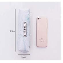 Minimalist Marble Pattern Student Pencil Case For Both Boys And Girls - Green - View 8