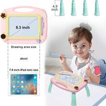 Matesy 1-3歲女孩玩具,兒童磁性塗鴉板,早期教育學習嬰兒玩具,多彩塗鴉板畫板,適用於男女孩,生日萬聖節聖誕節復活節禮物(綠色)