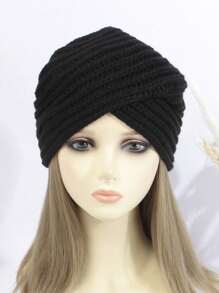 1 Pieza Diadema Cruzada De Tejido De Turbante.