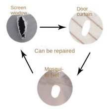 Self-adhesive Window Screen Repair Patch, Anti-mosquito & Anti-insect, Prevent Windows, Netting, Door Mesh Screens From Tear And Hole - White - View 6