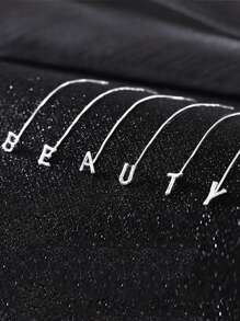 1pc Luxury Alphabet Tassel Earrings (26 Letters Can Be Selected), Ideal Gift For Friends And Holidays