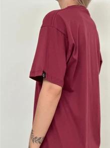 Women T-Shirts - 紅木色 - 查看 4