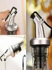 Dispensador Botella Para Aceite Con 2 Especiero Aceitera - transparente - Ver 8