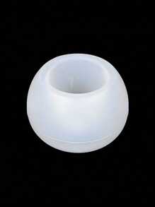 Stampo in silicone rotondo fai-da-te per decorazione e realizzazione di regali, per candele aromaterapiche, scatole per conservazione, cera, colata di gesso, ecc.