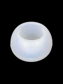 Stampo in silicone rotondo fai-da-te per decorazione e realizzazione di regali, per candele aromaterapiche, scatole per conservazione, cera, colata di gesso, ecc.