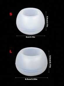 Stampo in silicone rotondo fai-da-te per decorazione e realizzazione di regali, per candele aromaterapiche, scatole per conservazione, cera, colata di gesso, ecc.