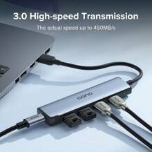 llano USB 3.0 4 Port Hub For Printer Mouse Keyboard HD Flash Drive USB C With 4 Port USB 3.0 Hub