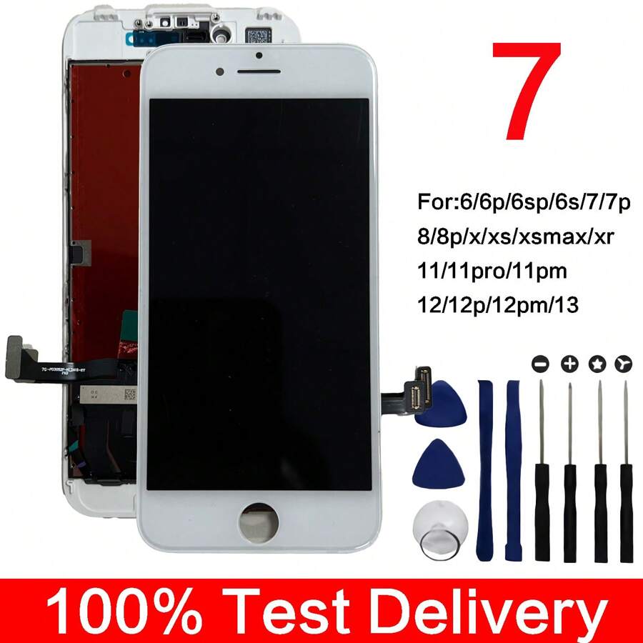 iPhone 7螢幕維修螢幕LCD顯示屏+觸控屏幕數位轉換組件 - iPhone 7 白色 - 查看 1