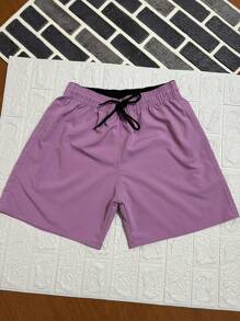 Men Shorts - Mauve Purple - View 1