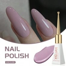 XEIJAYI Cái Sơn Móng Tay Màu Tím Nhạt Lâu Dài Sơn Móng Tay UV/Led Ngâm Tắt Gel Sơn Móng Tay Cho Móng Tay Nghệ Thuật Tự Làm Salon Tại Nhà Ngày Lễ Quà Tặng Cho Phụ Nữ Quà Tặng Làm Móng Tay Tại Nhà - Màu tím hoa cà - Xem 6
