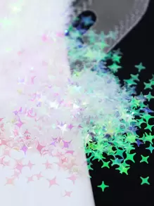 1pc Starry Resin Sequins Shiny Four-pointed Star Glitter For Epoxy Resin Filling UV Silicone Mold Filler DIY Crystal Crafts Handmade - Multicolor - View 7