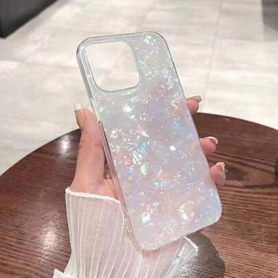 Apple Holographic Rainbow Shell Pattern Phone Case Waterproof Shockproof Anti-Fall Scratch Resistant
