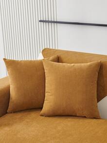 棕色人字斜紋沙發套,全季通用,防寵物,防污,適用於書房、臥室、客廳沙發,通用沙發套 - 棕色 - 查看 3