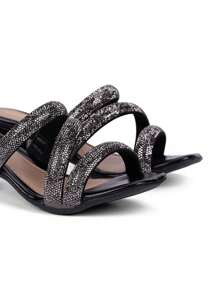 Domidona Women Heeled Sandals - màu đen - Xem 7