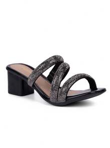 Domidona Women Heeled Sandals - màu đen - Xem 1